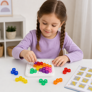 Regenbogen-Perlen-Puzzlebrett – Logik- & Problemlösungsspiel