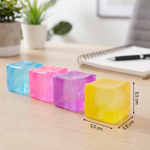 Cube Squishy Stressball – Weiches Gel-Fidget-Spielzeug für die Sinne