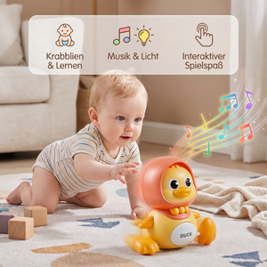 Entefamilie Krabbel- und Lernspielzeug mit Musik für Babys