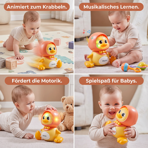 Entefamilie Krabbel- und Lernspielzeug mit Musik für Babys