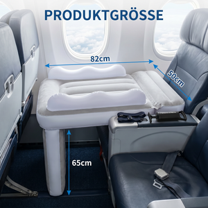 Aufblasbares Kleinkind-Reisebett mit Sitzverlängerung für Flugzeug und Auto