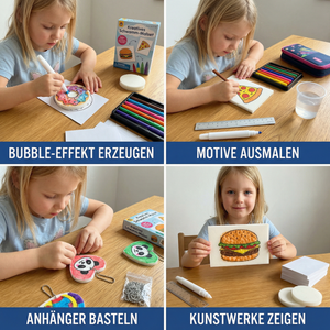 Kreatives Schwamm-Malset für Kinder – DIY Kunstset mit Bubble-Effekt