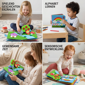 Sensorisches Filz Geschichten Lernbuch – Montessori Spielspaß für Kinder