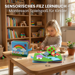 Sensorisches Filz Geschichten Lernbuch – Montessori Spielspaß für Kinder