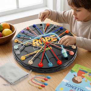 Knoten- & Seil-Logikspiel – Denk- & Strategiespiel für Kinder