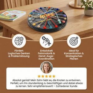Knoten- & Seil-Logikspiel – Denk- & Strategiespiel für Kinder