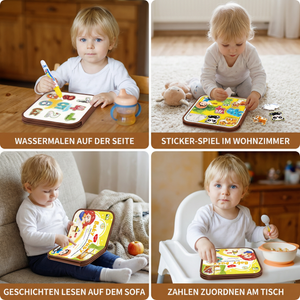 2in1 Magisches Montessori Geschichten Buch zum Wasser Malen und Spielen