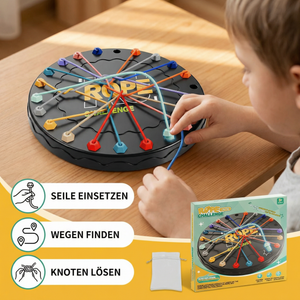 Knoten- & Seil-Logikspiel – Denk- & Strategiespiel für Kinder