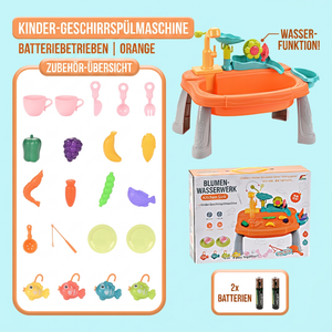 Ergonomisch Erhöhte Kinder-Spielküche mit elektrischer Wasserfunktion