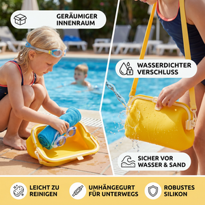 Wasserdichte Silikon Aufbewahrungstasche mit Umhängegurt