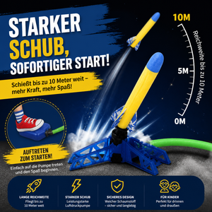 Sicherer & weicher Raketenwerfer für Kinder – Luftbetriebenes Spielzeug für drinnen