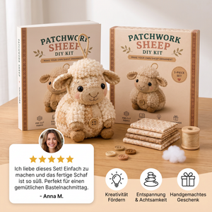 DIY Nähset für Tiere – Bastelset für handgefertigte Stoffornamente