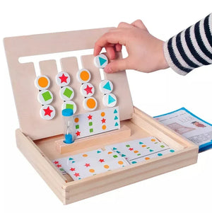 Montessori Formen und Farben Sortierspiel aus Holz