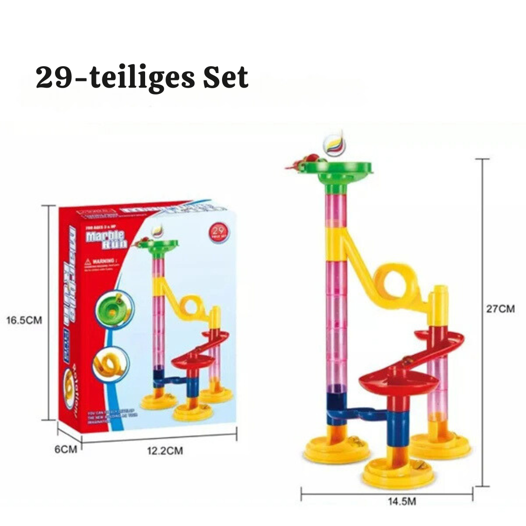 Baustein Murmelbahn Säulen Spielset
