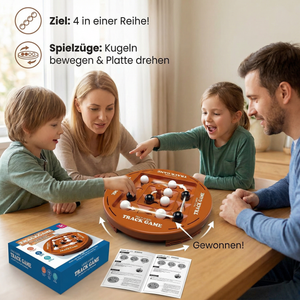 Drehbares Logik-Schachspiel – 4-Gewinnt-Strategie & Denkspiel für Kinder & Familie