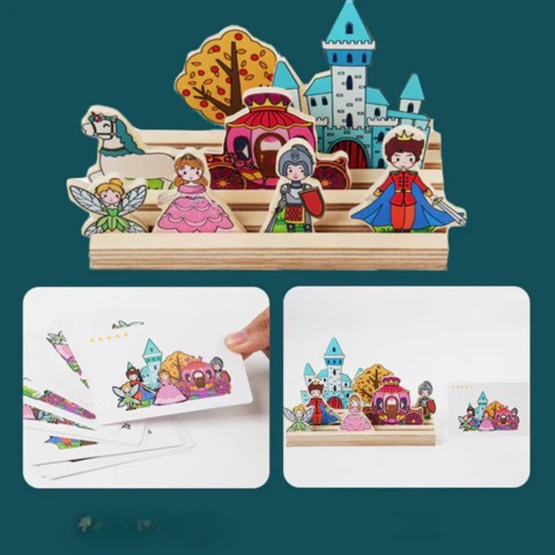 Animal Puzzle Adventure - Holz-Prinzessinnenschloss