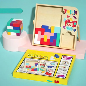 Tetris Puzzle Spiel aus Holz