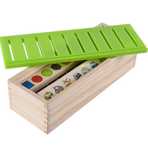 Montessori Holzbox zum Sortieren Lernen