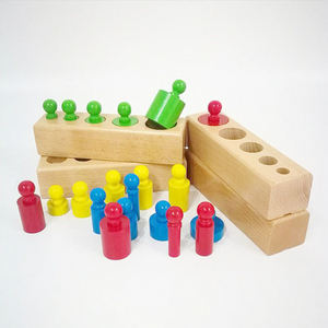 Montessori Zylinder Puzzle aus Holz