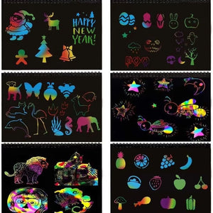 Magisches Regenbogen Kratz Papier
