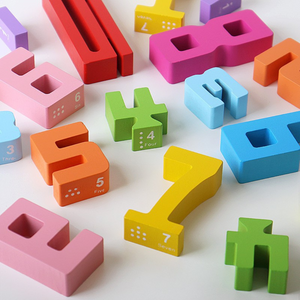 Pädagogische Mathe und Zahlen Lernblöcke