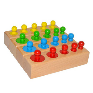 Montessori Zylinder Puzzle aus Holz