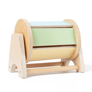 Montessori Holz Karusell mit Bällen für Kleinkinder