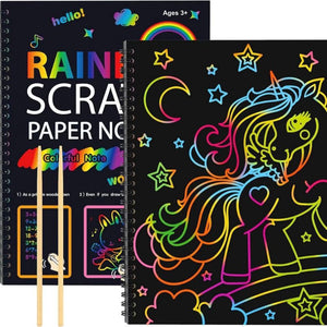 Magisches Regenbogen Kratz Papier