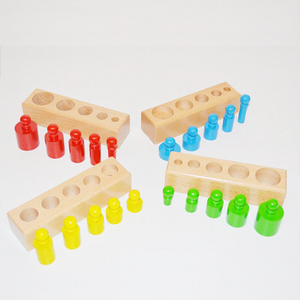 Montessori Zylinder Puzzle aus Holz