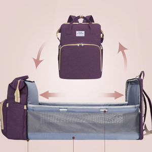 2in1 Baby Rucksack mit integriertem Wickelbett