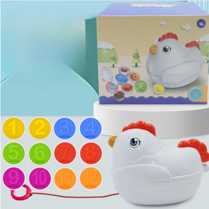 Montessori Formen und Farben Huhn