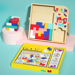 Tetris Puzzle Spiel aus Holz