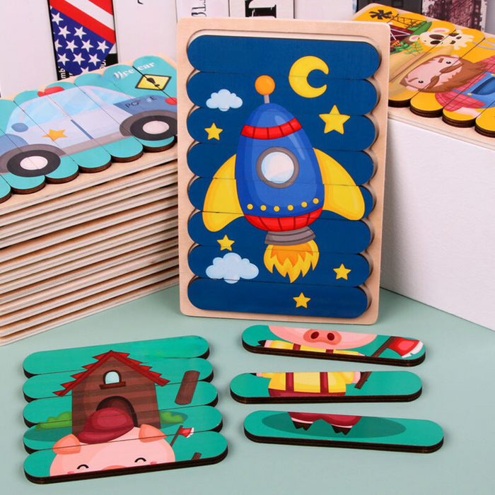 Montessori Holz Puzzle