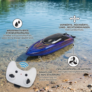 Elektrisches Rennboot für rasanten Wasserspaß im Sommer