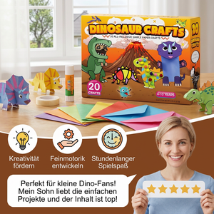 Kinder-Papierbastelbox – 20 einfache DIY-Bastelprojekte für Kinder von 3–10 Jahren mit Klebestift, Klebeband und Umschlägen