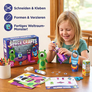 Kinder-Papierbastelbox – 20 einfache DIY-Bastelprojekte für Kinder von 3–10 Jahren mit Klebestift, Klebeband und Umschlägen