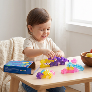Zauberhafte Gummiblockchen, weiche Bausteine für Kinder