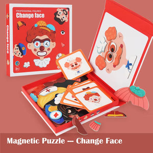 Pädagogisches Gesichtsausdruck Lern Puzzle für Kinder