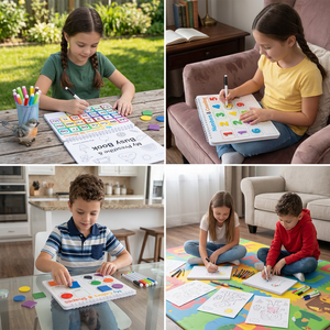 Montessori-Aktivitätsbuch – Wiederverwendbares Lernbuch für Vorschulkinder