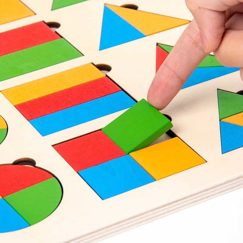 Formen-Entdecker – Holz-Geometrie-Puzzle für Kleinkinder