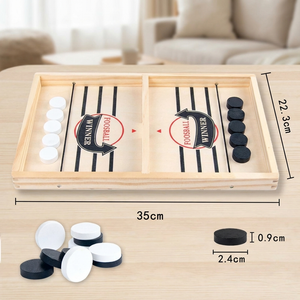 Schleuder Schach Brettspiel aus Holz