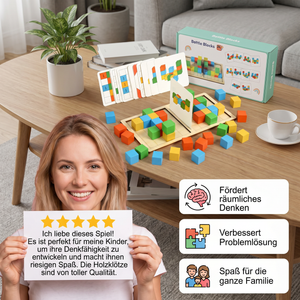 3D-Puzzle-Spiel mit Bausteinen zum Farbabgleich