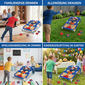 Sandsack Wurfspiel Set – Indoor & Outdoor Familienspiel