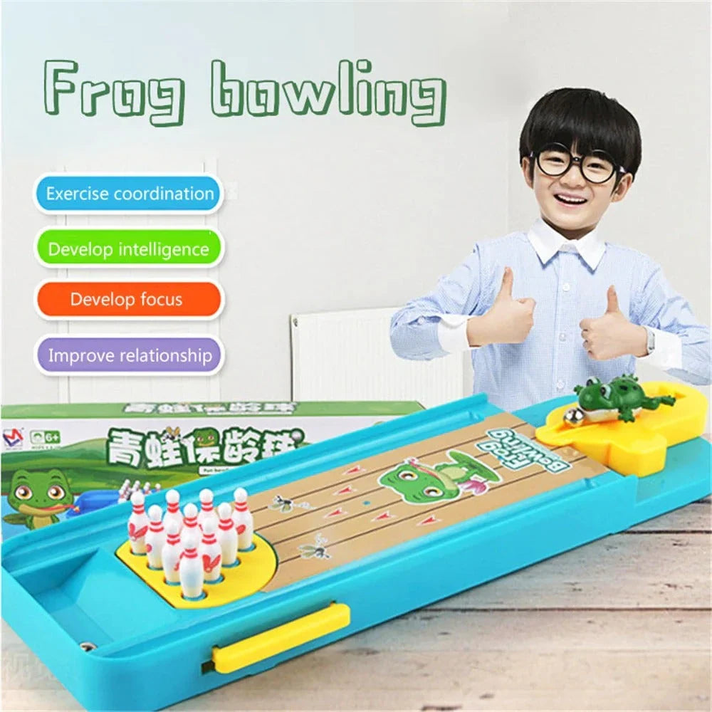 Springender Frosch Bowlingbahn