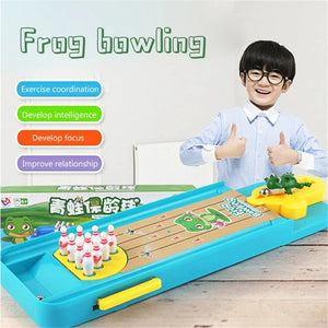 Springender Frosch Bowlingbahn