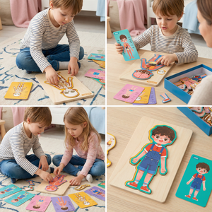 Holz Körper-Puzzle für Kinder – Anatomie spielerisch lernen