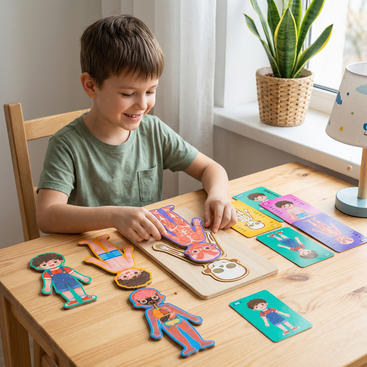 Holz Körper-Puzzle für Kinder – Anatomie spielerisch lernen