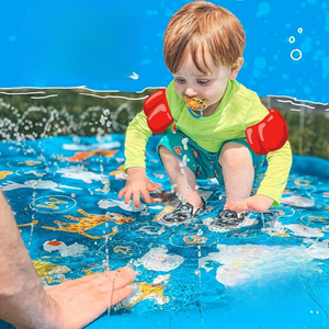 Kinder Pool mit Wasserfontänen