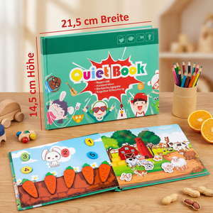 Montessori Sticker-Buch für Kinder – Wiederverwendbares Lern- & Beschäftigunsbuch
