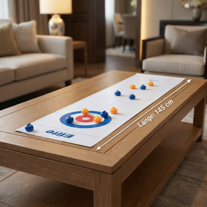 Faltbares Tisch-Curling Spiel – 2-Spieler Wettkampf-Set